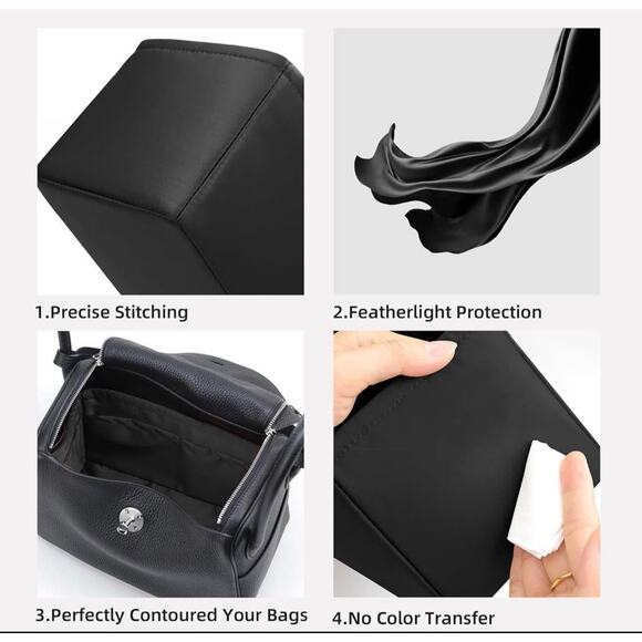 New: DGAZ Purse Organizer Insert Silk Bag Organizer, Luxury Tote shaped-Lindy 26 - Picture 6 of 9